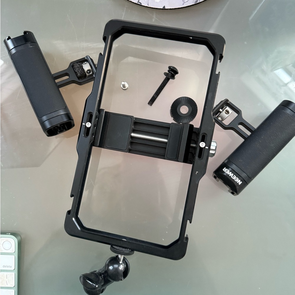 Black Camera Rig with Handles